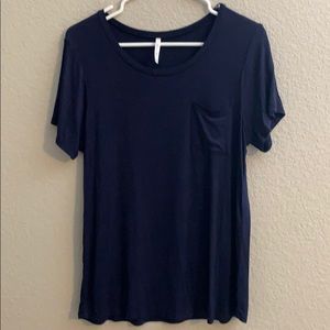 NWOT Active USA Size L  navy blue top